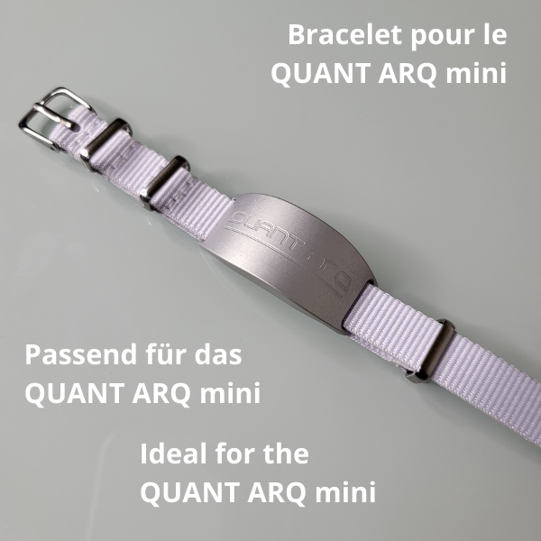 QUANT ARQ Mini- nylon strap white